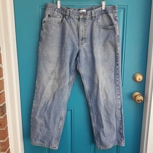 Vintage Blue Jeans Men 100% All Cotton Blue Mountain 38x30